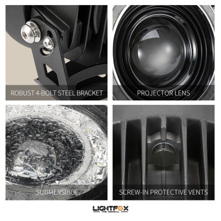 Pair 9 inch CREE LED Driving Lights Spot Round Black Spotlights 4x4 SUV OffRoad - Image 3