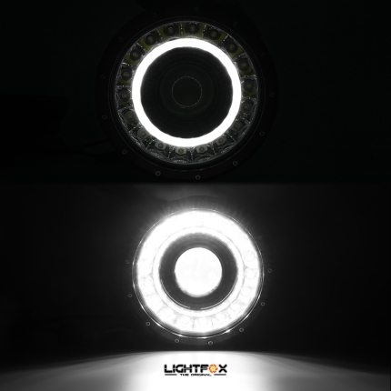 Pair 9 inch CREE LED Driving Lights Spot Round Black Spotlights 4x4 SUV OffRoad - Image 5
