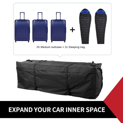 Luggage Basket Bag Car Roof Top Rack Cargo Bag Carrier Travel Waterproof - Image 6