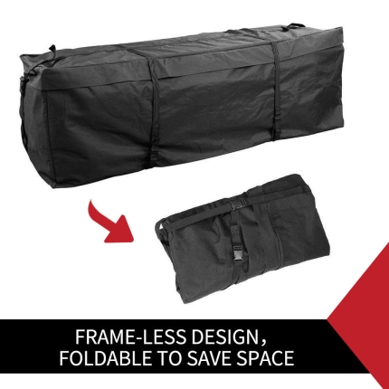 Luggage Basket Bag Car Roof Top Rack Cargo Bag Carrier Travel Waterproof - Image 8