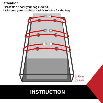 Luggage Basket Bag Car Roof Top Rack Cargo Bag Carrier Travel Waterproof - Image 9
