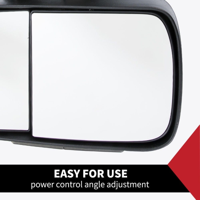 2pcs Towing Extendable Mirrors Toyota Prado 150 Series Wagon Nov 2009 a onwards - Image 3