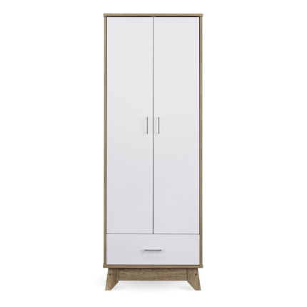 2 Door Wardrobe w/ Drawer Oak - Image 2