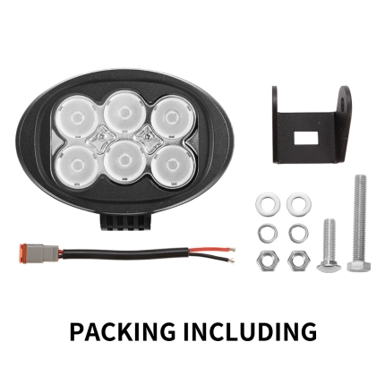6inch 60W CREE LED Work Light Flood Beam 4WD Tractor Boat Super Bright Round - Image 4