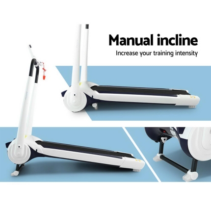 OVICX Electric Treadmill Q1 Home Gym Exercise Machine Fitness Equipment Compact White - Image 6