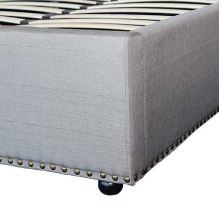 Paris Bedframe Queen Size Grey Colour - Image 6
