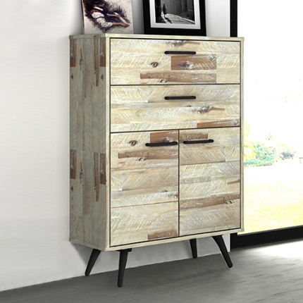 Altona Acacia 4 Drawers Tallboy Storage Cabinet Wood - Image 5