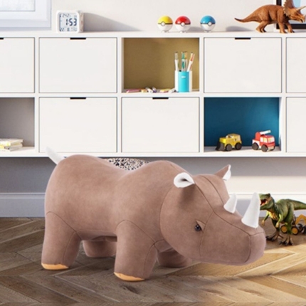 Bobi Brown Muscled Rhinoceros Ottoman - Image 3