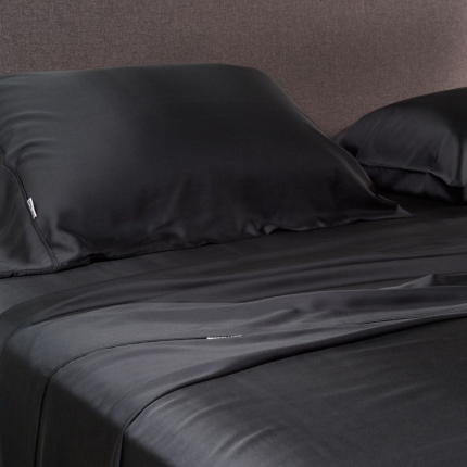 Better Dream 100% Organic Bamboo Flat Sheet A Charcoal - Image 5