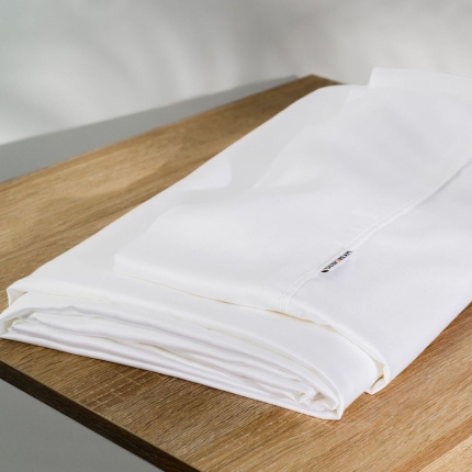 Better Dream 100% Organic Bamboo Fitted Bed Sheet Set A White - Image 6