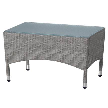 Lyka Sun-proof 4 Seater Rattan Outdoor Lounge Sofa Set Natural Grey - Image 4