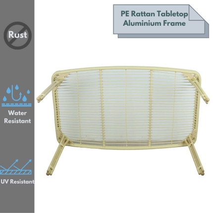 Curly Mediterranean Natural Outdoor Dining Table - Image 4