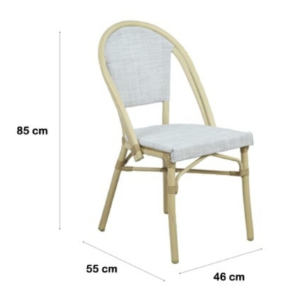Momo Sun Proof Rattan Natural Outdoor Dining Set - Image 6