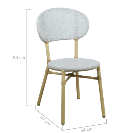 Skyler Style-savvy Outdoor Dining Chair Set of Two Dark - Image 2