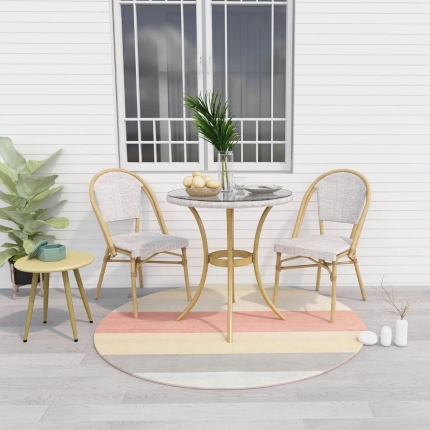 Maya Stylish Natural Outdoor Dining Table - Image 5