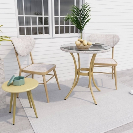 Maya Stylish Natural Outdoor Dining Table - Image 6