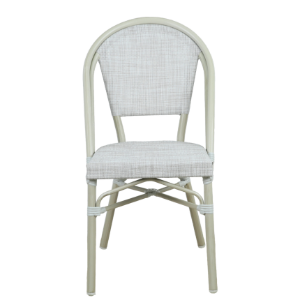 Morris White French Flair Outdoor Dining Chair Set - Image 3