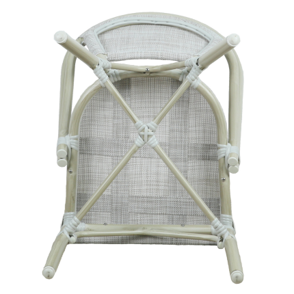 Morris White French Flair Outdoor Dining Chair Set - Image 4