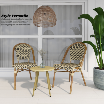 Lana Brown Outdoor Dining Chair Set - Image 6