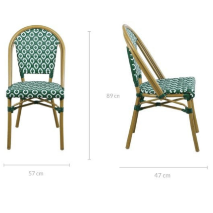 Lana Green Outdoor Dining Chair Set - Image 2
