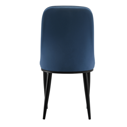 Stan Navy Elegant Classic Design Dining Chair Set of 2 - Image 4