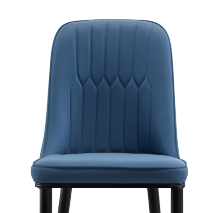 Stan Navy Elegant Classic Design Dining Chair Set of 2 - Image 5