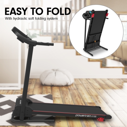 Powertrain K100 Electric Treadmill Foldable Home Gym Cardio Machine - Image 8