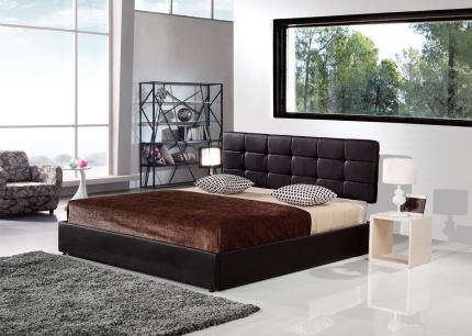 PU Leather King Bed Ensemble Frame - Image 3