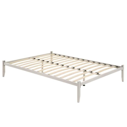 Metal Bed Base Frame Platform Foundation White - King - Image 4