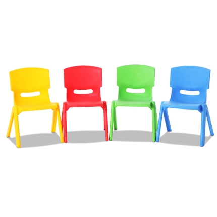 Keezi 5 Piece Kids Table and Chair Set - Red - Image 5