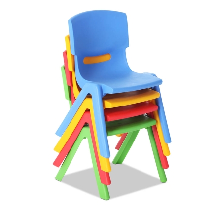 Keezi 5 Piece Kids Table and Chair Set - Red - Image 6