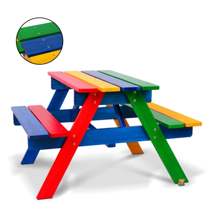 Keezi Kids Wooden Picnic Bench Set - Image 5