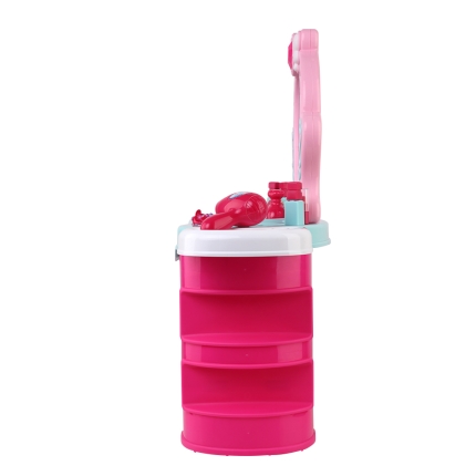 Keezi Kids Makeup Desk Play Set - Pink - Image 4