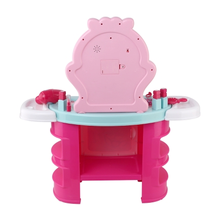 Keezi Kids Makeup Desk Play Set - Pink - Image 5
