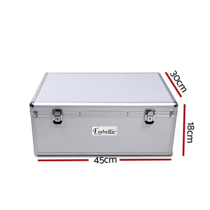 Embellir 500 Disc Aluminium Storage Box - Silver - Image 3
