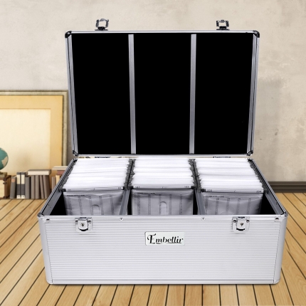 Embellir 500 Disc Aluminium Storage Box - Silver - Image 8
