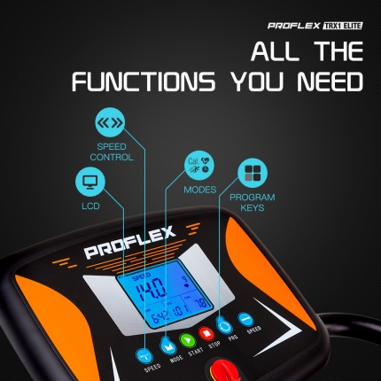 PROFLEX Electric Treadmill Exercise Fitness Equipment Home Gym Machine TRX1 - Image 5