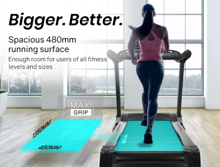 PROFLEX Electric Treadmill Auto Incline Foldable Run Machine 480MM Belt Home Gym Fitness Large - Image 8