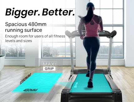 PROFLEX Electric Treadmill Auto Incline Foldable Exercise Run Machine Fitness Gym 4HP 480mm Belt - Image 7