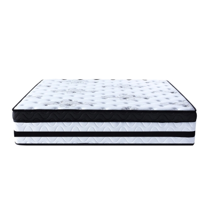 Laura Hill King Single Mattress Bed Size Euro Top 5 Zone Spring Foam 34cm - Image 4