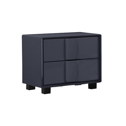 Prado Bedside Table MDF Construction Fabric Upholstery Iron Feet - Image 3